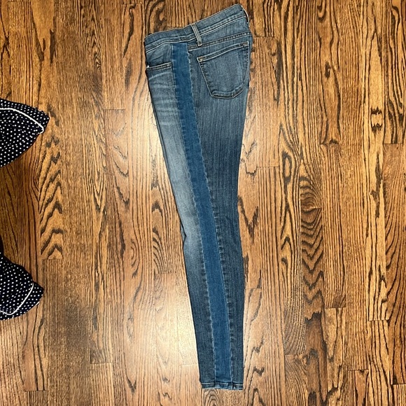 J brand contrast denim tuxedo stripe jean - Picture 2 of 3